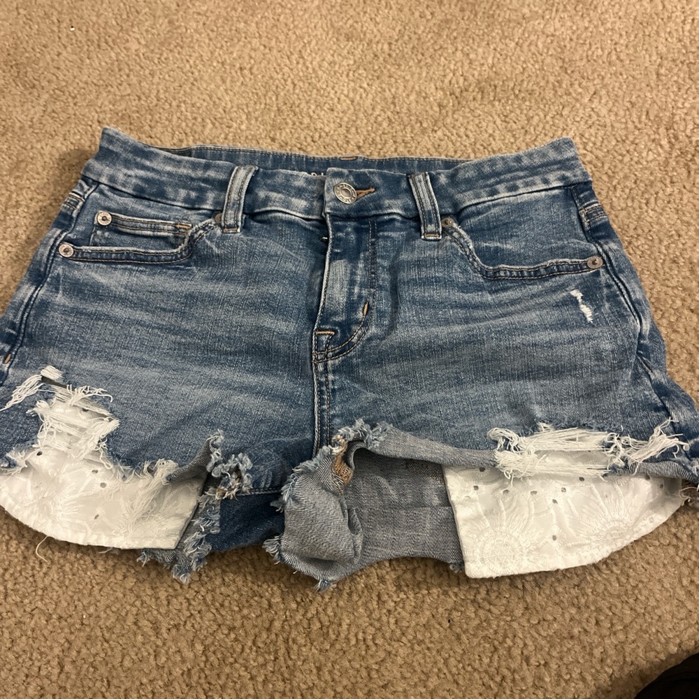 Blue Jean short shorts